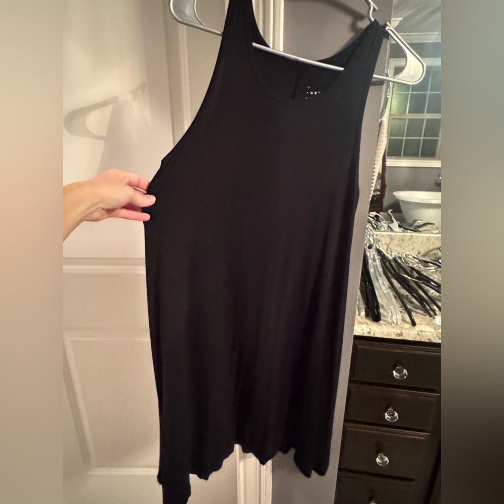 Size small A New Day Black Tank Top flowy swing dress with Soft Fabric